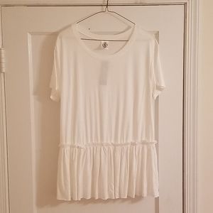 Agnes & Dora M Ruffled Tee Shirt